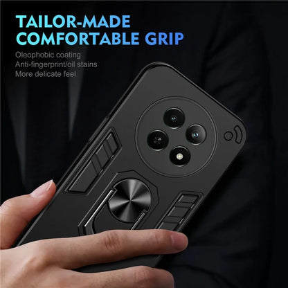 For Realme 12 5G Case PC+TPU Shockproof Phone Protective Cover Rotating Kickstand