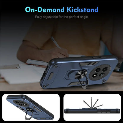 For Realme 12 5G Case PC+TPU Shockproof Phone Protective Cover Rotating Kickstand