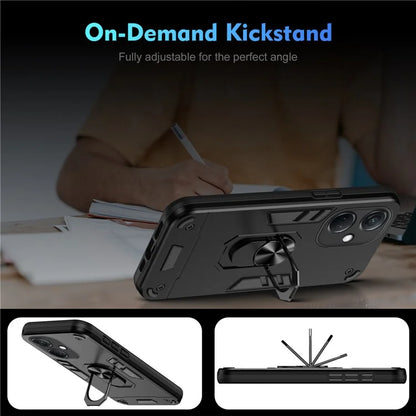 For Oppo K11 5G Case Rotating Kickstand PC+TPU Phone Shell