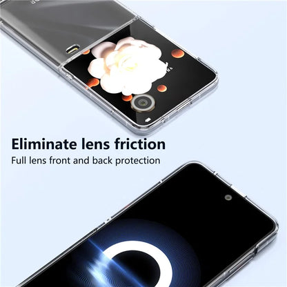 For Honor Magic V Flip 5G Clear Case Hard PC Anti-Scratch Phone Cover