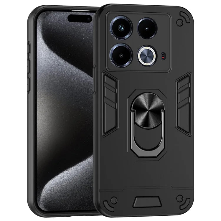 For Infinix Note 40 Slim Case Kickstand Car Mount Phone Case