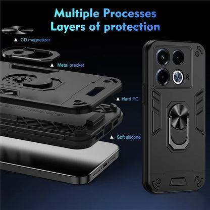For Infinix Note 40 Slim Case Kickstand Car Mount Phone Case