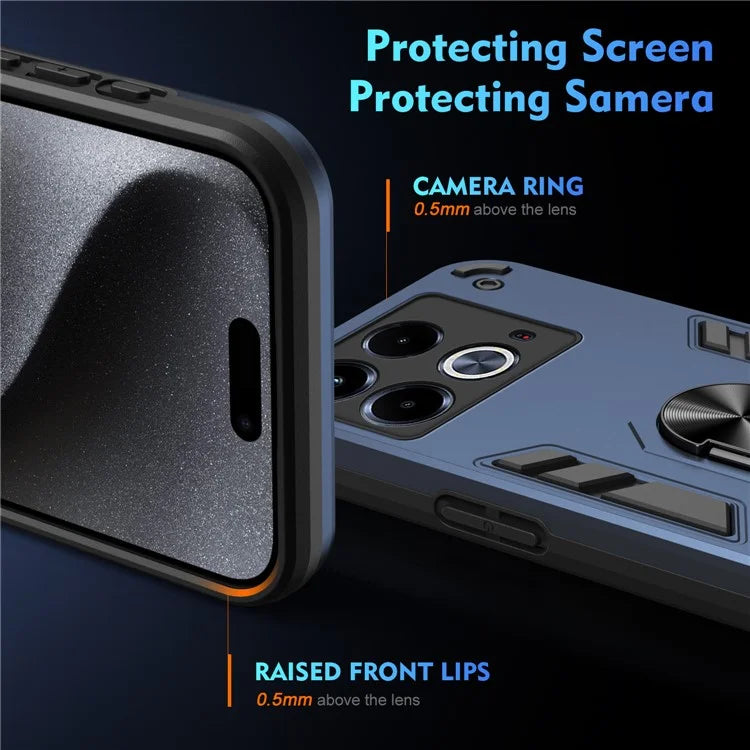 For Infinix Note 40 Slim Case Kickstand Car Mount Phone Case