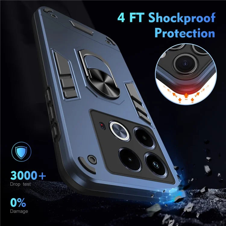 For Infinix Note 40 Slim Case Kickstand Car Mount Phone Case