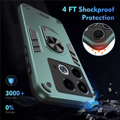 For Infinix Note 40 Slim Case Kickstand Car Mount Phone Case