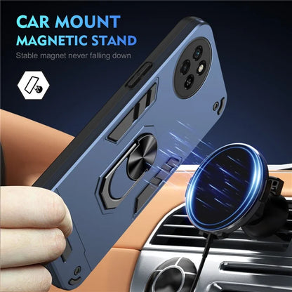 For itel S23 Case Dual Layer Hybrid PC+TPU Kickstand Phone Cover