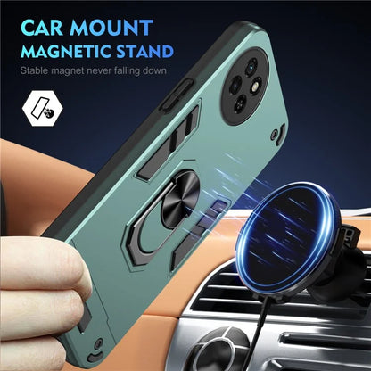 For itel S23 Case Dual Layer Hybrid PC+TPU Kickstand Phone Cover