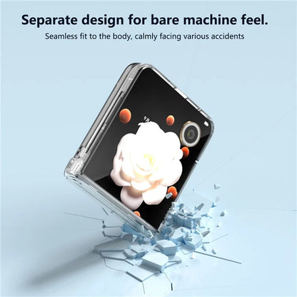 For Honor Magic V Flip 5G Case Anti-Drop Transparent Hard PC Phone Cover