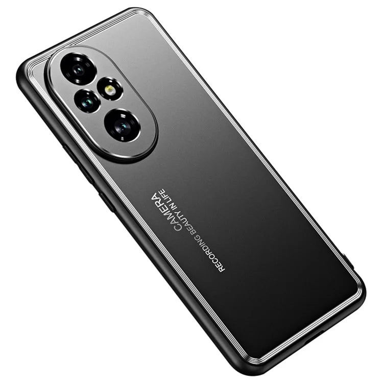 For Honor 200 Pro 5G Case Shockproof TPU+Aluminium Alloy Slim Phone Cover