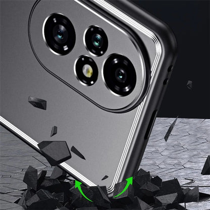 For Honor 200 Pro 5G Case Shockproof TPU+Aluminium Alloy Slim Phone Cover