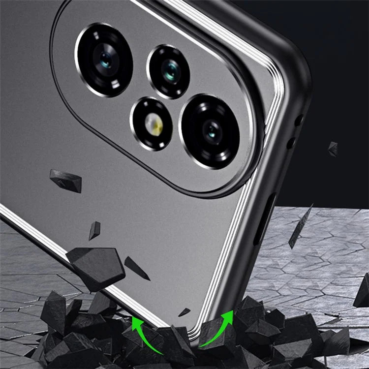 For Honor 200 Pro 5G Case Shockproof TPU+Aluminium Alloy Slim Phone Cover