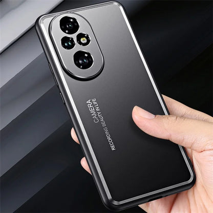 For Honor 200 Pro 5G Case Shockproof TPU+Aluminium Alloy Slim Phone Cover