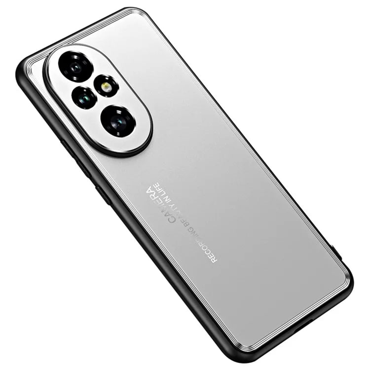 For Honor 200 Pro 5G Case Shockproof TPU+Aluminium Alloy Slim Phone Cover
