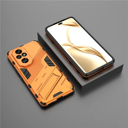 For Honor 200 Pro 5G Case Hidden Kickstand PC+TPU Protective Phone Cover