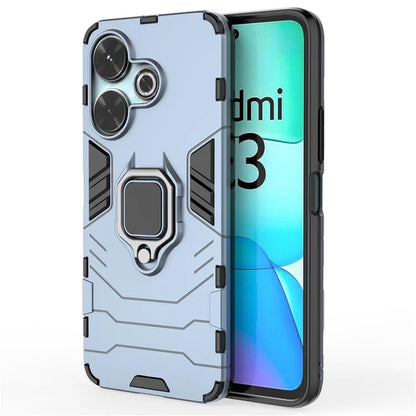 For Xiaomi Redmi 13 4G Case Armor  PC+TPU Phone Cover with Ring Kickstand