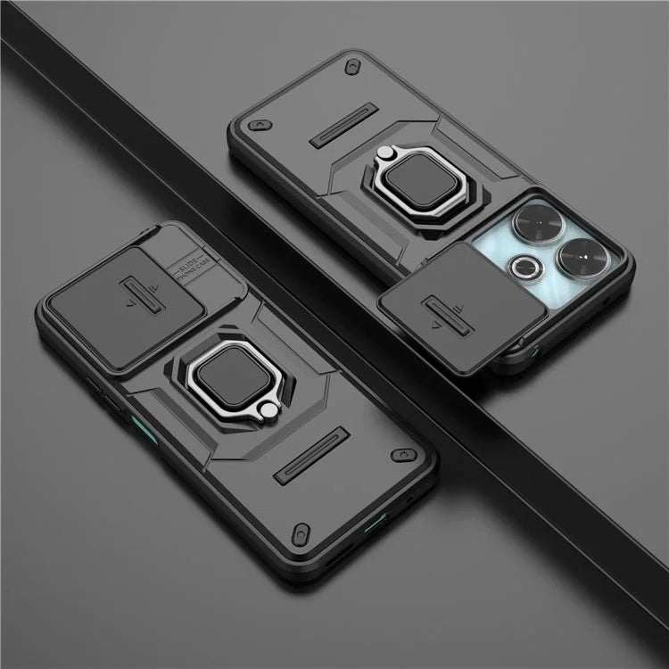 For Xiaomi Redmi 13 4G Case Camshield Kickstand PC+TPU Phone Cover