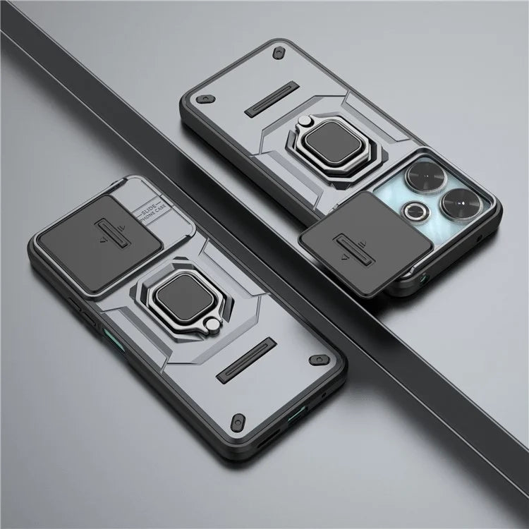 For Xiaomi Redmi 13 4G Case Camshield Kickstand PC+TPU Phone Cover