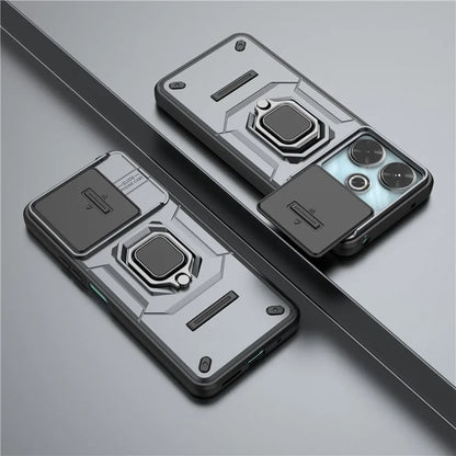 For Xiaomi Redmi 13 4G Case Camshield Kickstand PC+TPU Phone Cover
