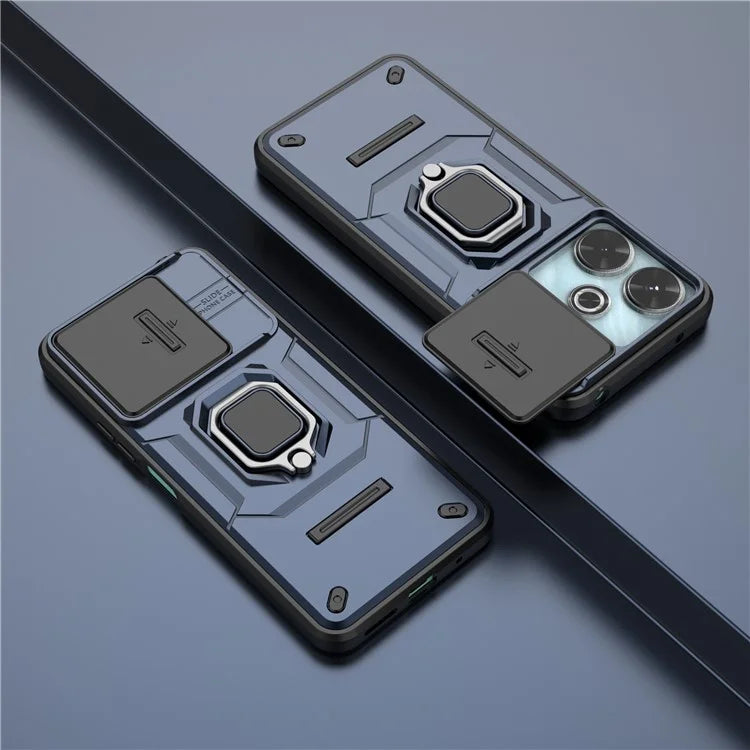 For Xiaomi Redmi 13 4G Case Camshield Kickstand PC+TPU Phone Cover