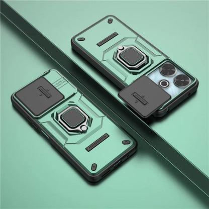 For Xiaomi Redmi 13 4G Case Camshield Kickstand PC+TPU Phone Cover