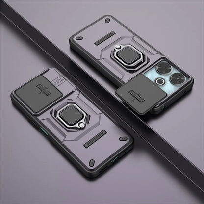 For Xiaomi Redmi 13 4G Case Camshield Kickstand PC+TPU Phone Cover