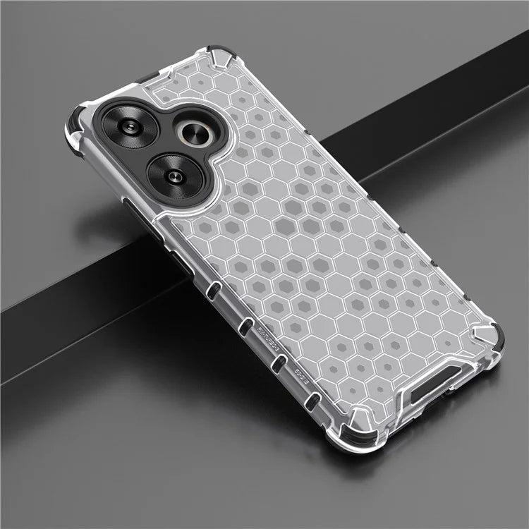 For Xiaomi Redmi Turbo 3 5G / Poco F6 5G Case Drop Protection Honeycomb PC+TPU Phone Cover