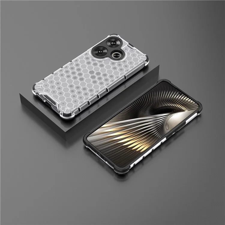 For Xiaomi Redmi Turbo 3 5G / Poco F6 5G Case Drop Protection Honeycomb PC+TPU Phone Cover