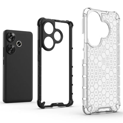 For Xiaomi Redmi Turbo 3 5G / Poco F6 5G Case Drop Protection Honeycomb PC+TPU Phone Cover