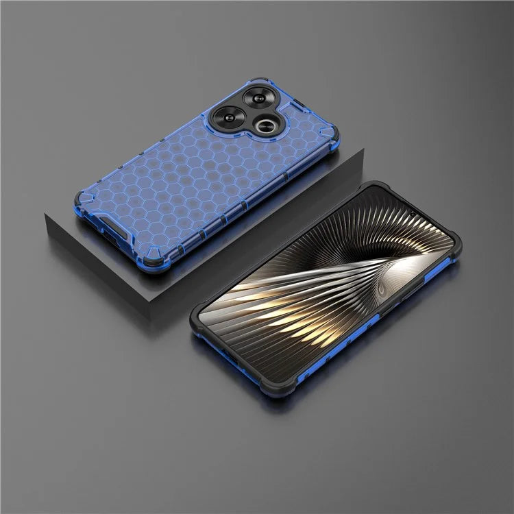 For Xiaomi Redmi Turbo 3 5G / Poco F6 5G Case Drop Protection Honeycomb PC+TPU Phone Cover