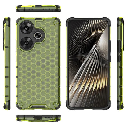 For Xiaomi Redmi Turbo 3 5G / Poco F6 5G Case Drop Protection Honeycomb PC+TPU Phone Cover