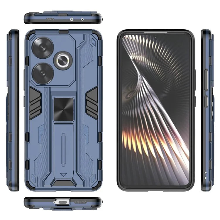 For Xiaomi Redmi Turbo 3 5G / Poco F6 5G Case PC + TPU Tough Armor Phone Cover with Kickstand