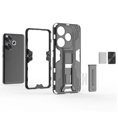 For Xiaomi Redmi Turbo 3 5G / Poco F6 5G Case PC + TPU Tough Armor Phone Cover with Kickstand