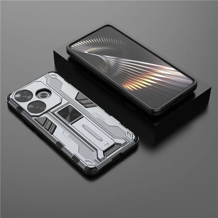 For Xiaomi Redmi Turbo 3 5G / Poco F6 5G Case PC + TPU Tough Armor Phone Cover with Kickstand