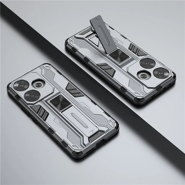 For Xiaomi Redmi Turbo 3 5G / Poco F6 5G Case PC + TPU Tough Armor Phone Cover with Kickstand