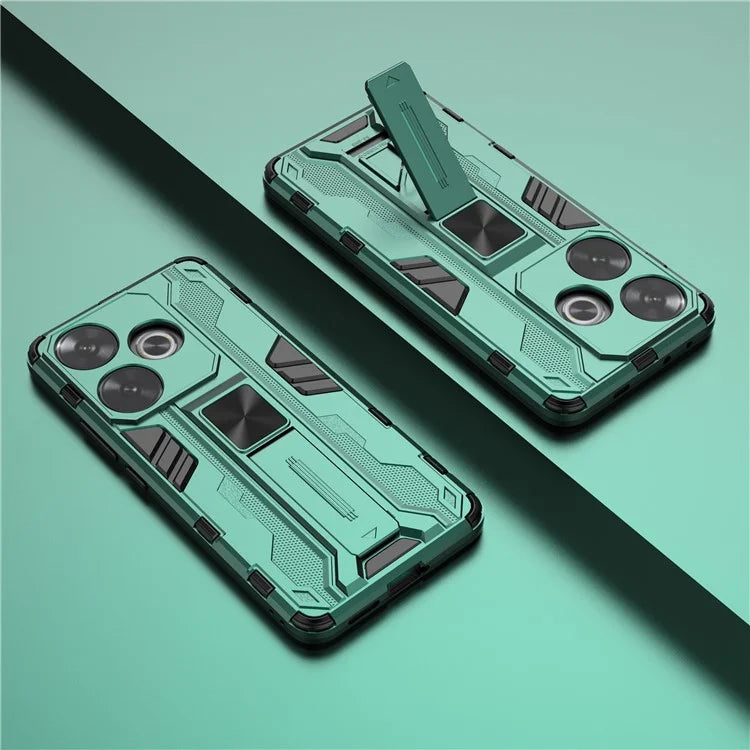 For Xiaomi Redmi Turbo 3 5G / Poco F6 5G Case PC + TPU Tough Armor Phone Cover with Kickstand
