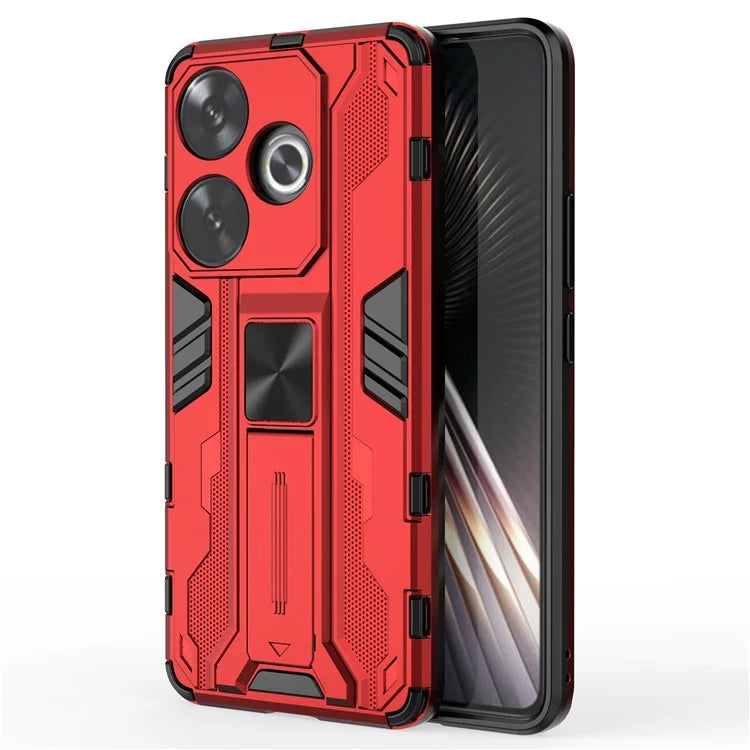 For Xiaomi Redmi Turbo 3 5G / Poco F6 5G Case PC + TPU Tough Armor Phone Cover with Kickstand
