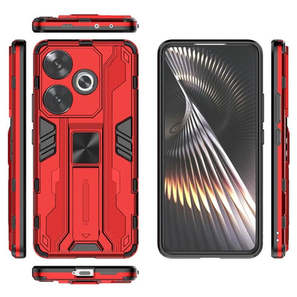 For Xiaomi Redmi Turbo 3 5G / Poco F6 5G Case PC + TPU Tough Armor Phone Cover with Kickstand