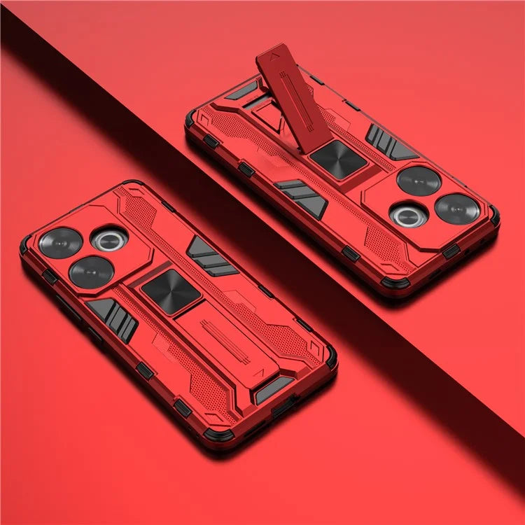 For Xiaomi Redmi Turbo 3 5G / Poco F6 5G Case PC + TPU Tough Armor Phone Cover with Kickstand