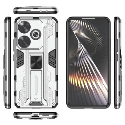 For Xiaomi Redmi Turbo 3 5G / Poco F6 5G Case PC + TPU Tough Armor Phone Cover with Kickstand