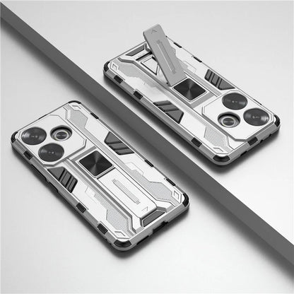 For Xiaomi Redmi Turbo 3 5G / Poco F6 5G Case PC + TPU Tough Armor Phone Cover with Kickstand