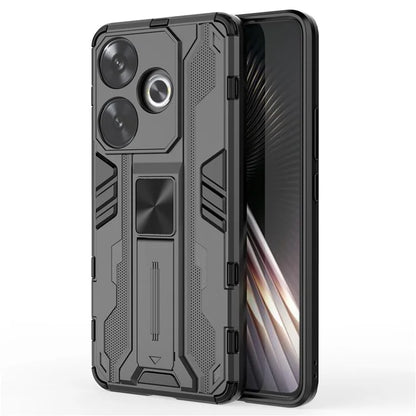 For Xiaomi Redmi Turbo 3 5G / Poco F6 5G Case PC + TPU Tough Armor Phone Cover with Kickstand