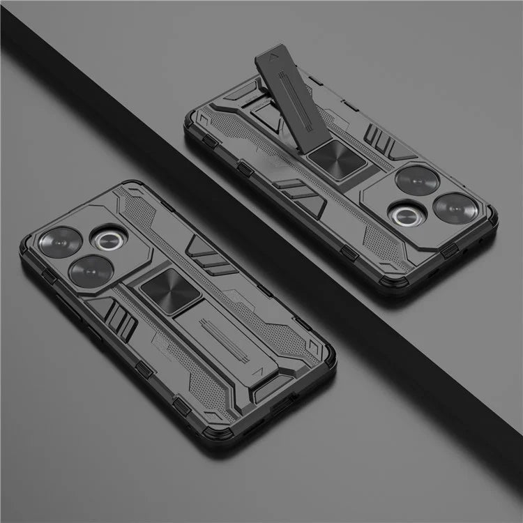 For Xiaomi Redmi Turbo 3 5G / Poco F6 5G Case PC + TPU Tough Armor Phone Cover with Kickstand