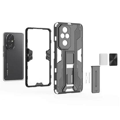 For Honor 200 Pro 5G Case PC + TPU Drop Protective Cover Hidden Kickstand