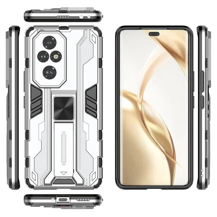 For Honor 200 Pro 5G Case PC + TPU Drop Protective Cover Hidden Kickstand