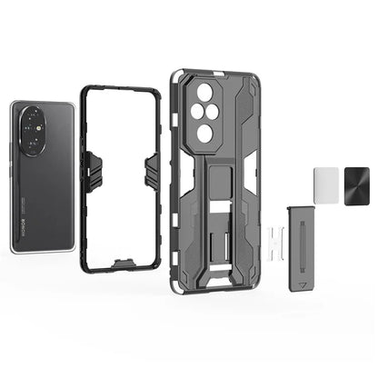 For Honor 200 Pro 5G Case PC + TPU Drop Protective Cover Hidden Kickstand