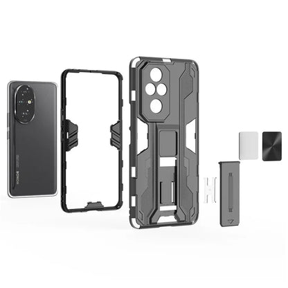 For Honor 200 Pro 5G Case PC + TPU Drop Protective Cover Hidden Kickstand