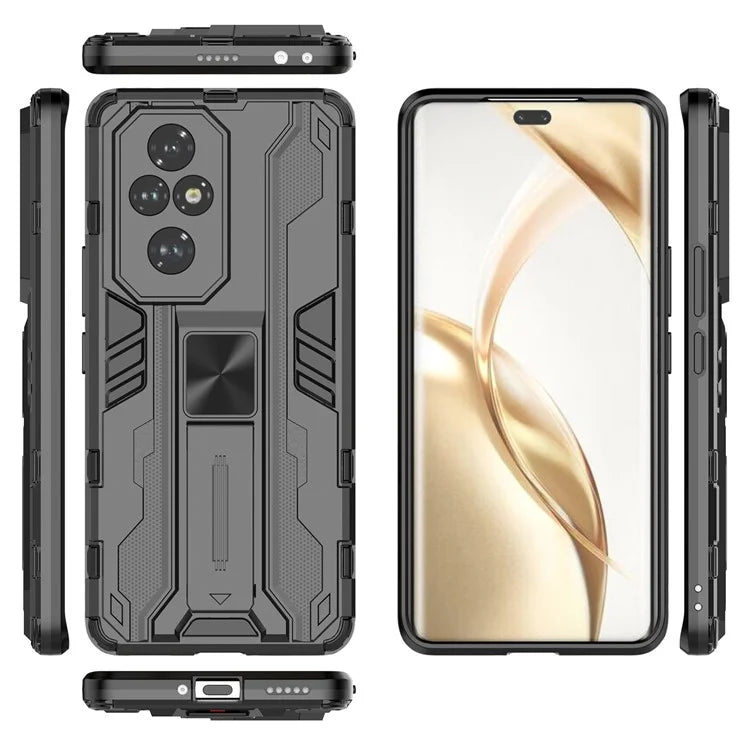 For Honor 200 Pro 5G Case PC + TPU Drop Protective Cover Hidden Kickstand
