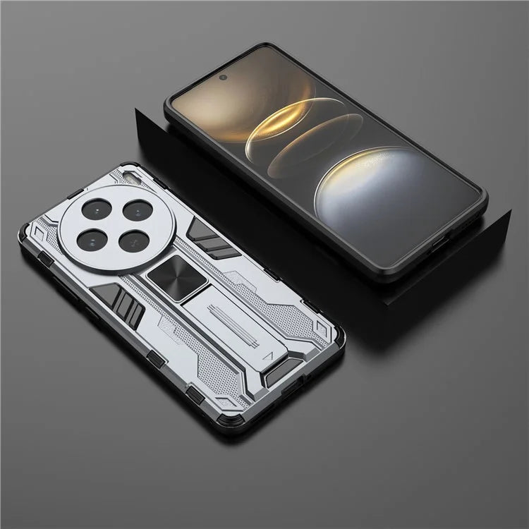 For vivo X100s 5G Case with Kickstand PC + TPU Shockproof Phone Cover