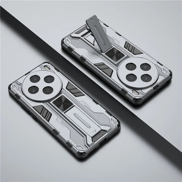 For vivo X100s 5G Case with Kickstand PC + TPU Shockproof Phone Cover