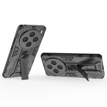 For vivo X100s 5G Case with Kickstand PC + TPU Shockproof Phone Cover